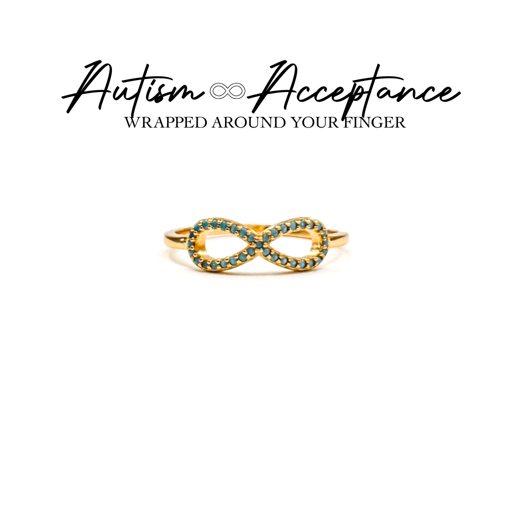 Blue Infinity Ring