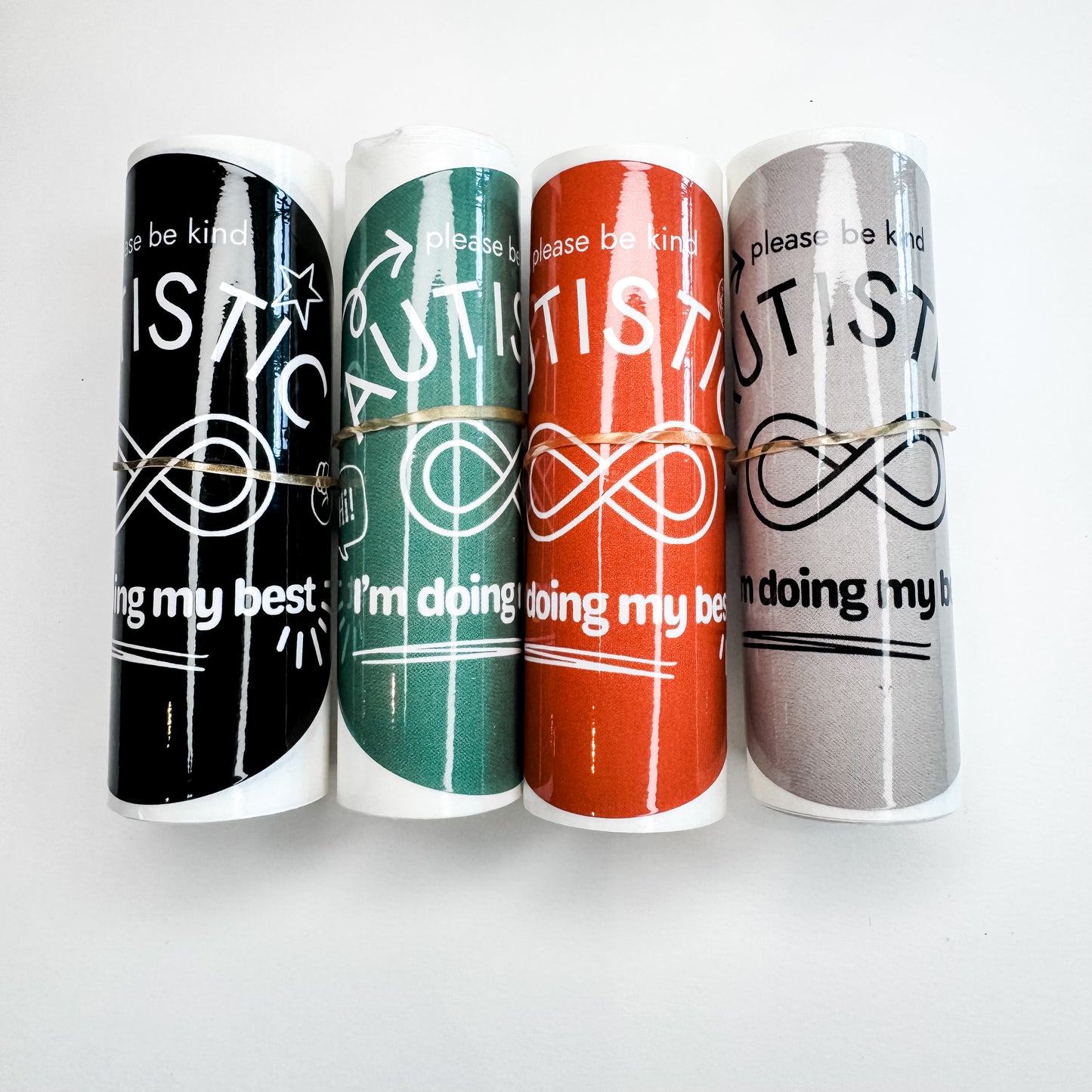 Autistic Please Be Kind Black Sticker