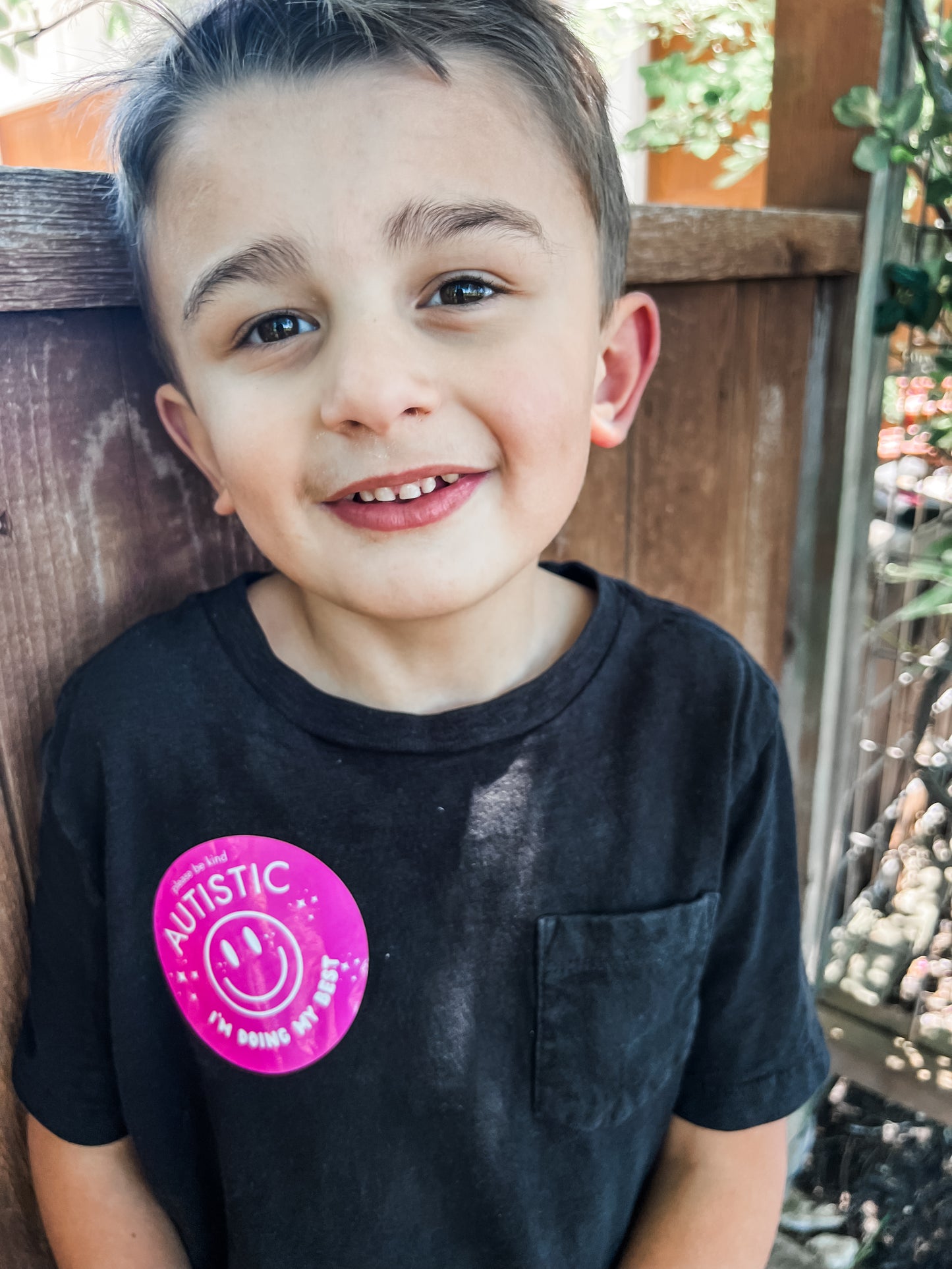 Autistic Please Be Kind Pink Sticker - Roll of 20