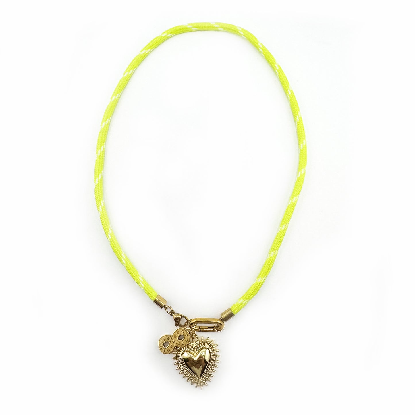 Theodore Neon Heart & Infinity Necklace