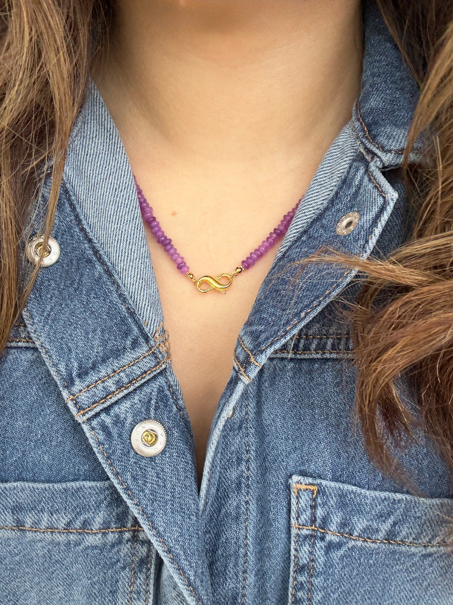Lilly Jo Gemstone Infinity Necklace
