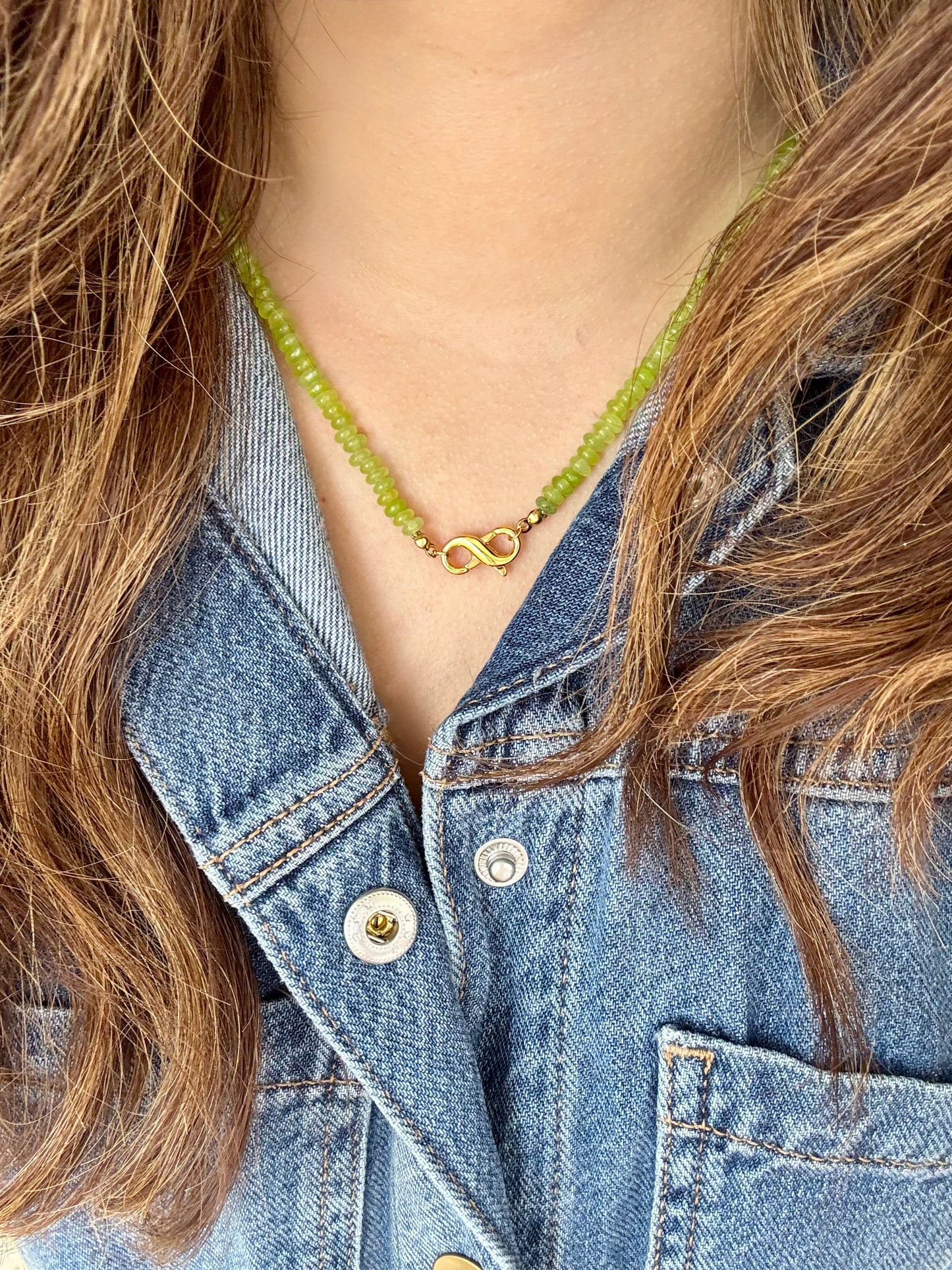 Beckham Gemstone Infinity Necklace