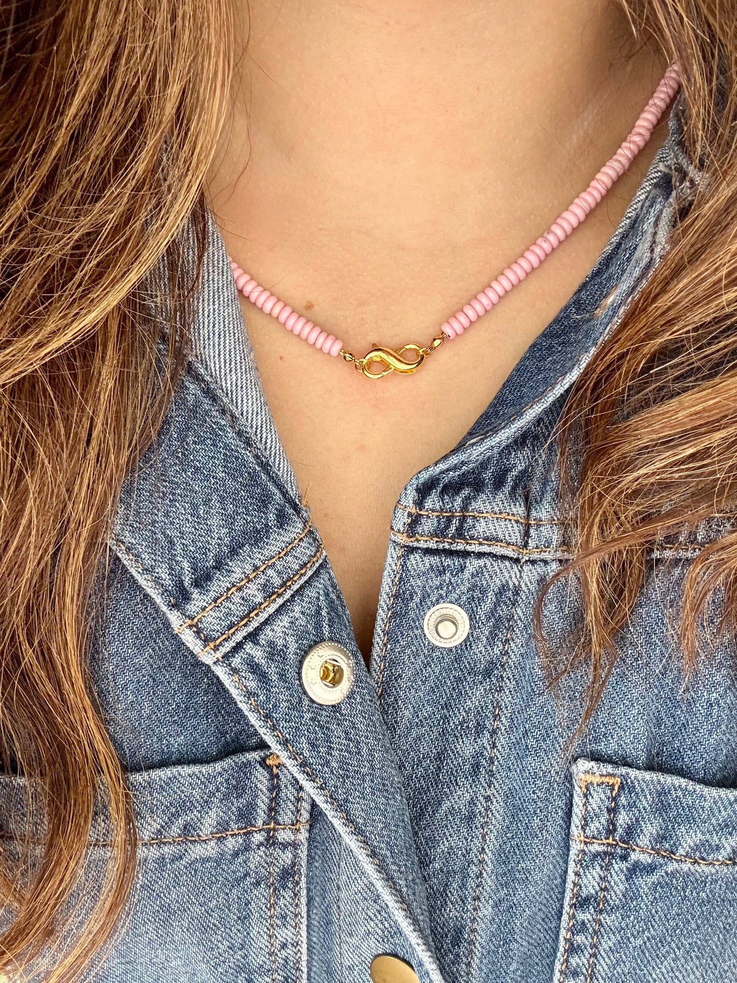 Eliana Gemstone Infinity Necklace
