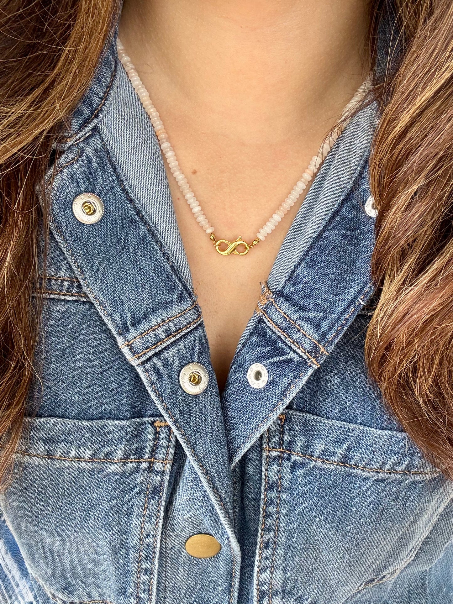 Ayanna Gemstone Infinity Necklace