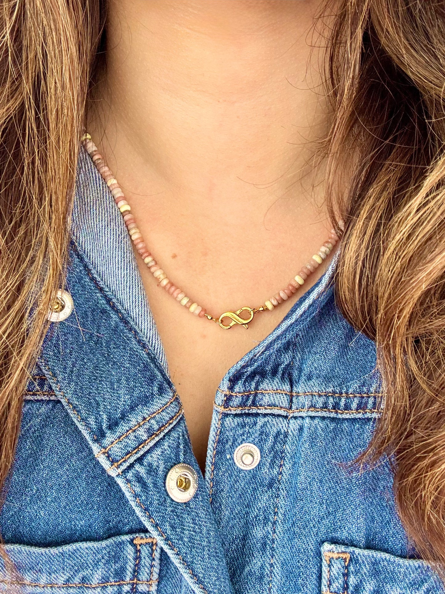 Jane Gemstone Infinity Necklace