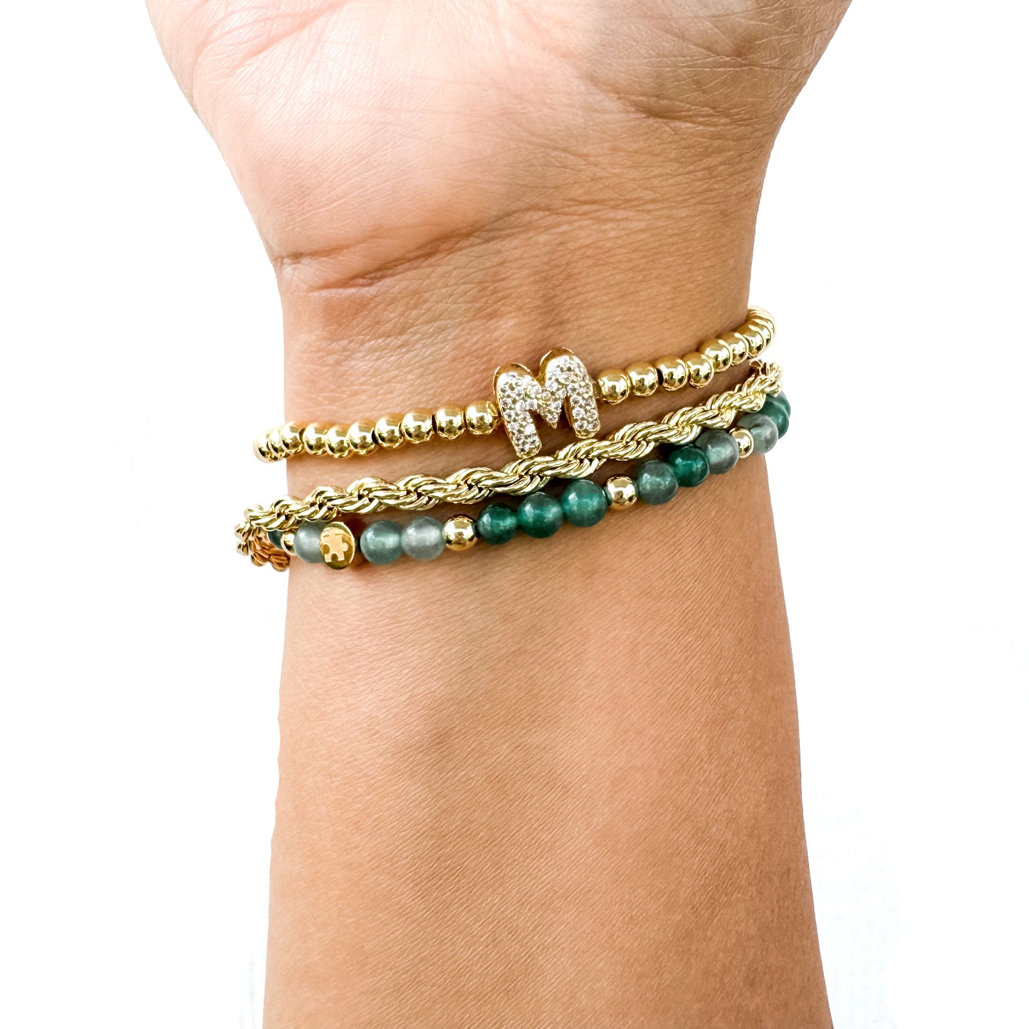 Mateo Puzzle Bracelet - Jade