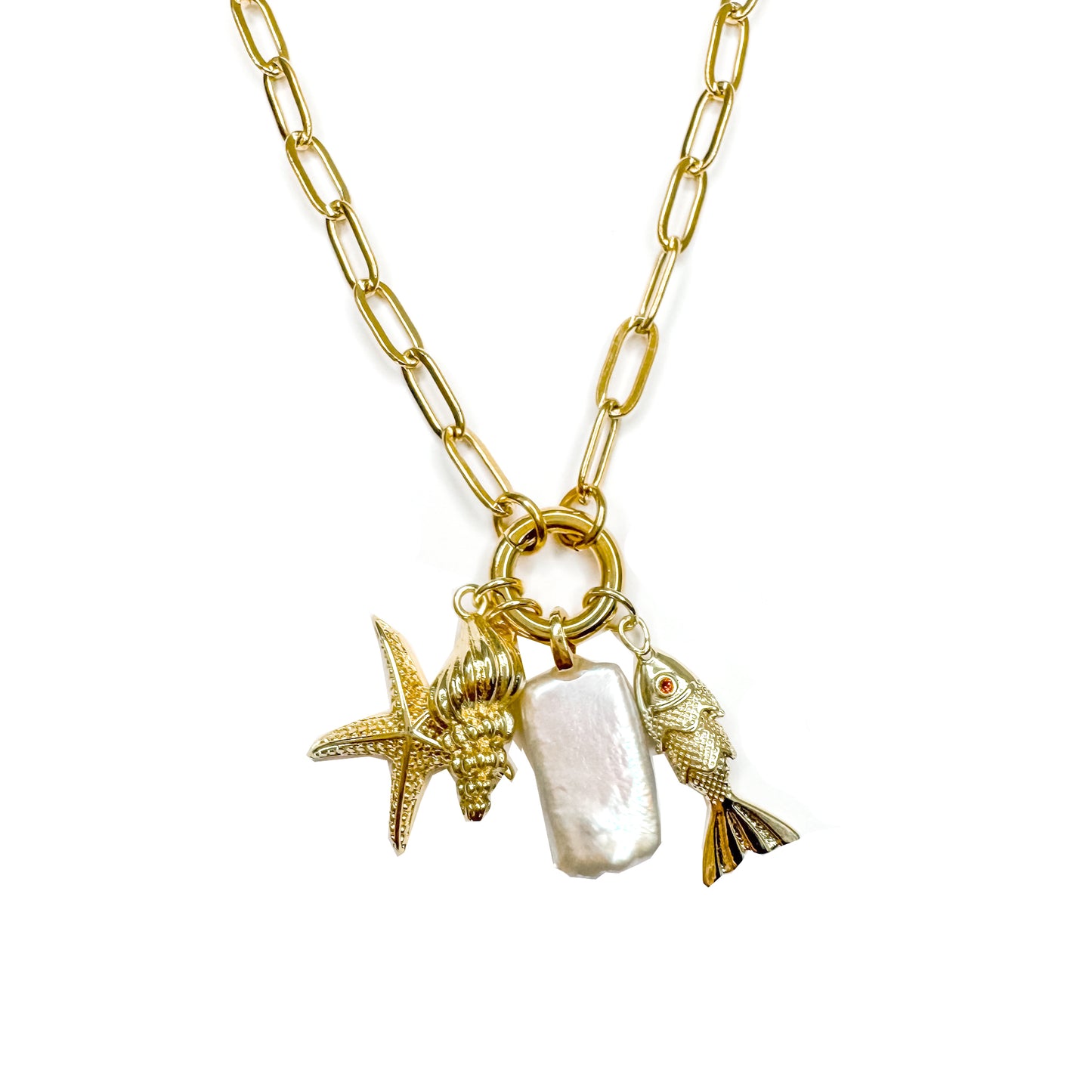 Beach Lovers Charm Necklace