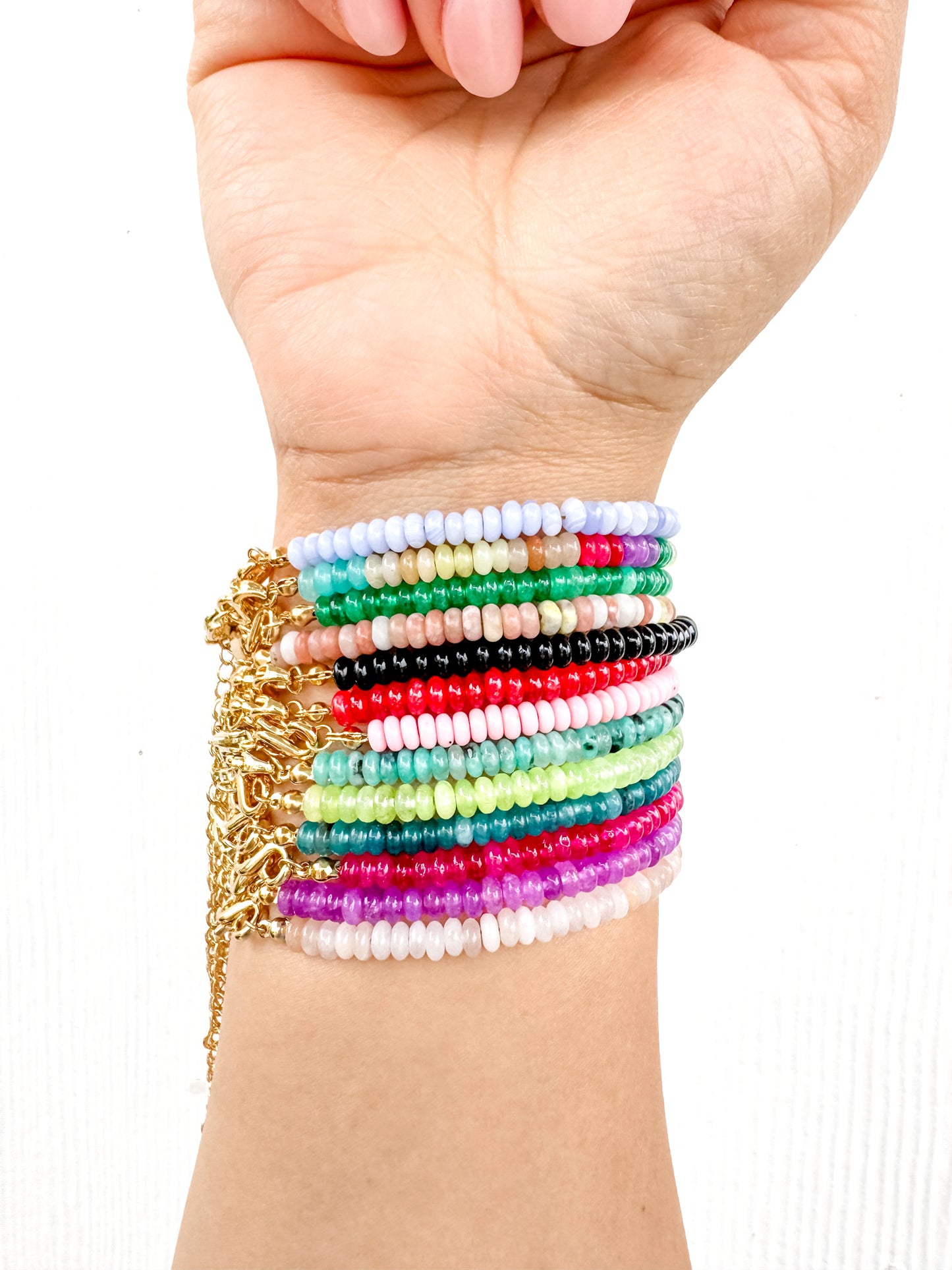 Annalyn Gemstone Infinity Bracelet