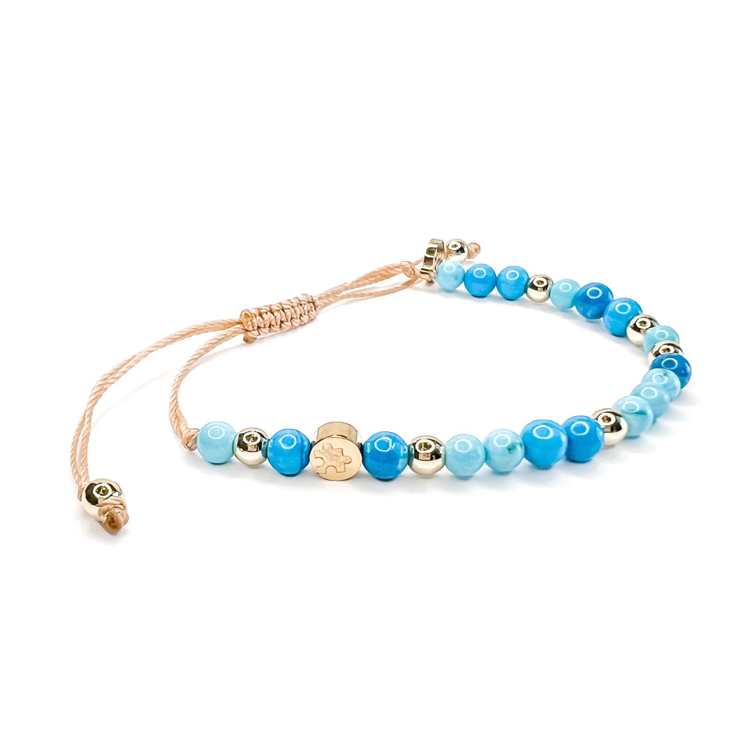 Vinny Puzzle Bracelet - Mixed Turquoise