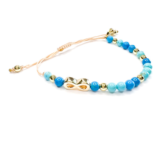 Dylan Infinity Bracelet - Mixed Turquoise
