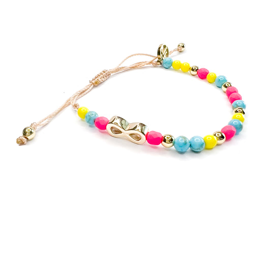 Gwendolyn Infinity Bracelet - Multi Colored