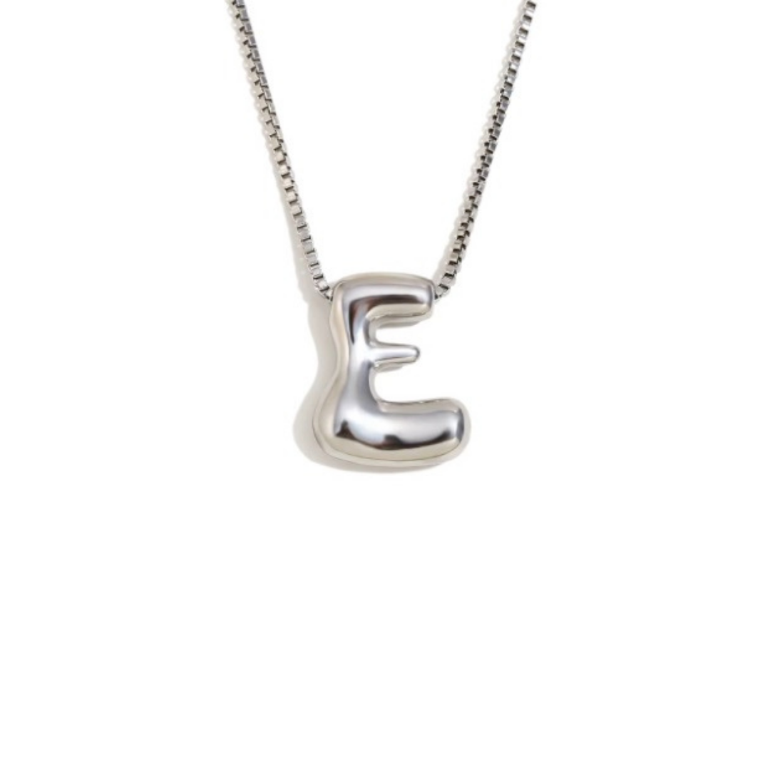 Initial Bubble Necklace - Gold & Silver