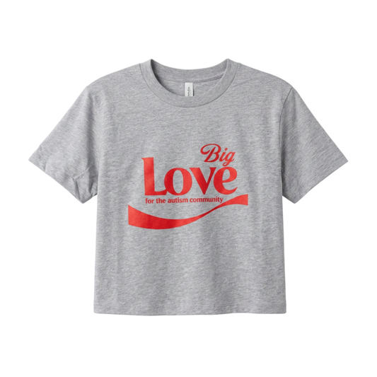 Big Love For The Autism Community Cropped Tee