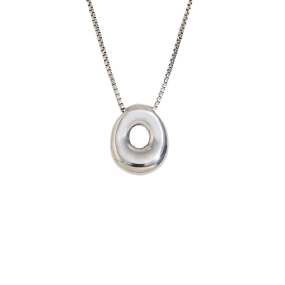 Initial Bubble Necklace - Gold & Silver