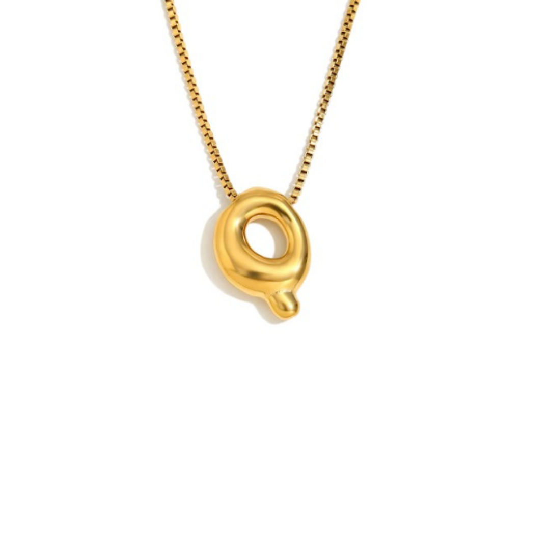 Initial Bubble Necklace - Gold & Silver