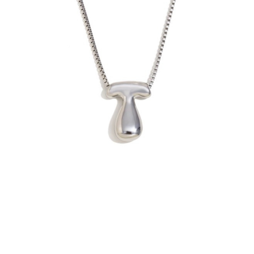 Initial Bubble Necklace - Gold & Silver