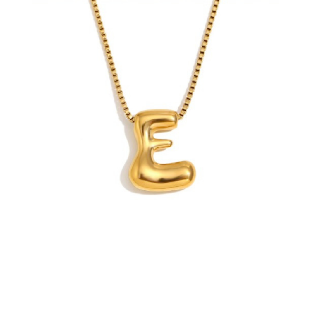 Initial Bubble Necklace - Gold & Silver