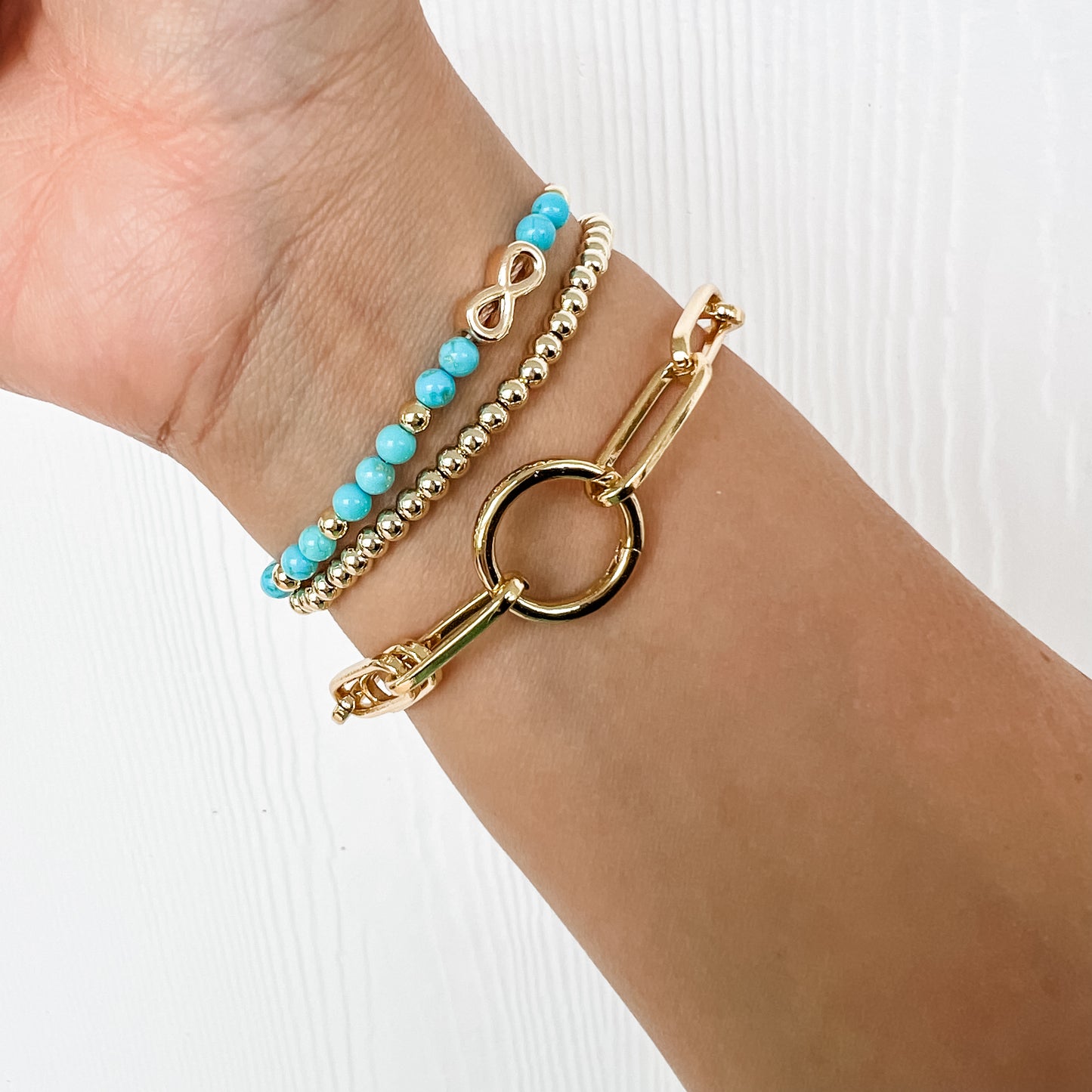 Luca Infinity Bracelet - Turquoise