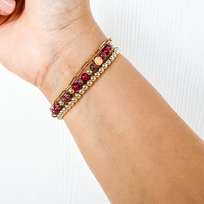 Carina Puzzle Bracelet - Purple