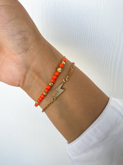 Palmer Puzzle Bracelet - Orange