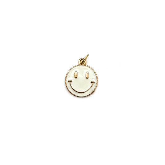 White Smiley Charm