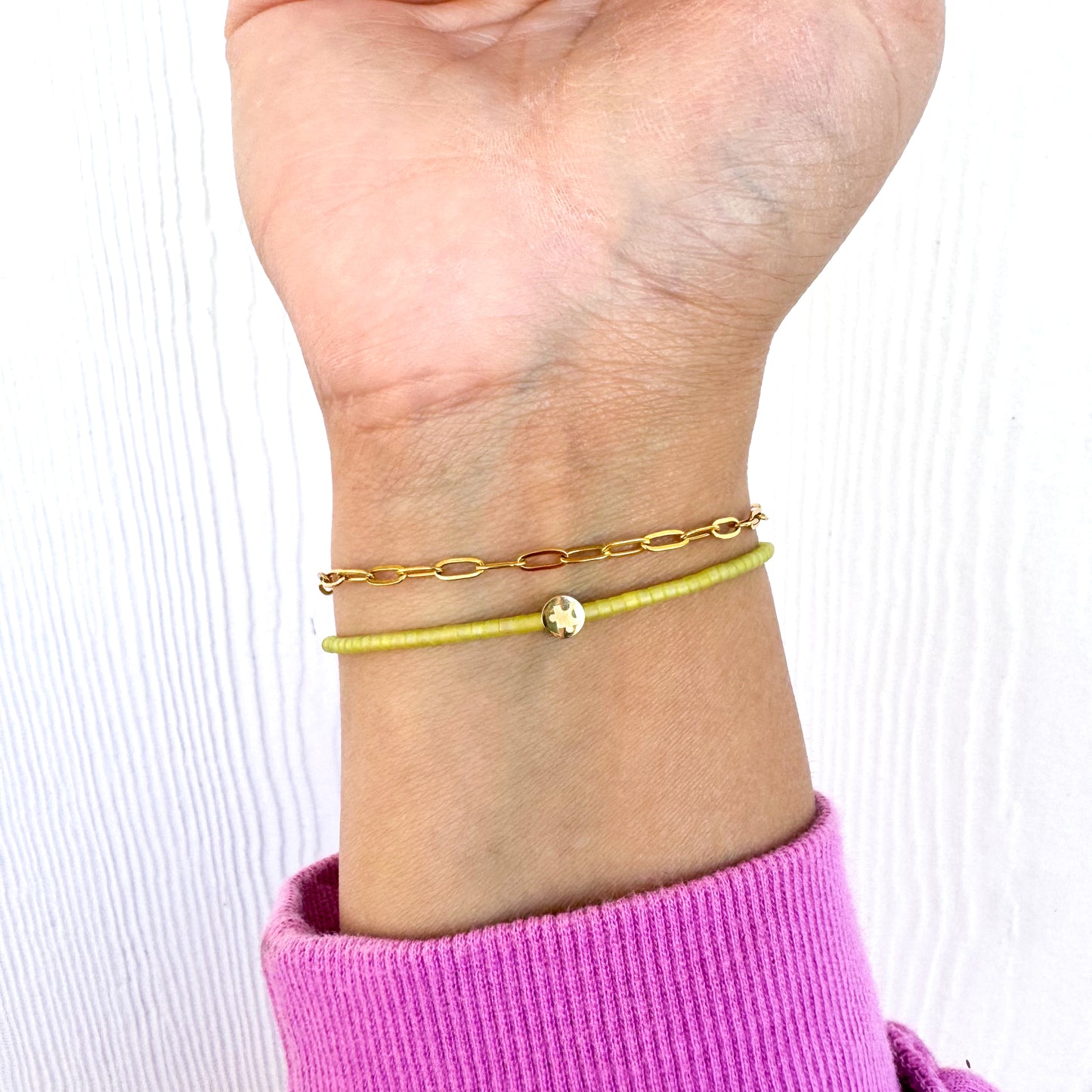 Miles Dainty Puzzle Bracelet