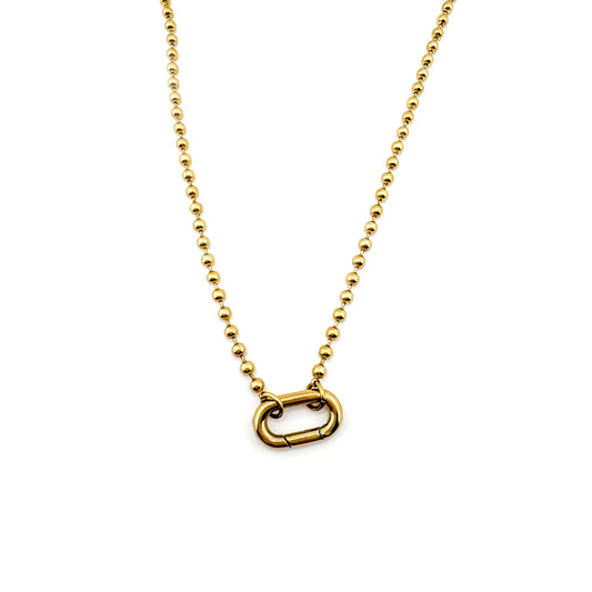 Isla Rose Beaded Chain Charm Necklace