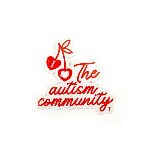 I Love The Autism Community Sticker