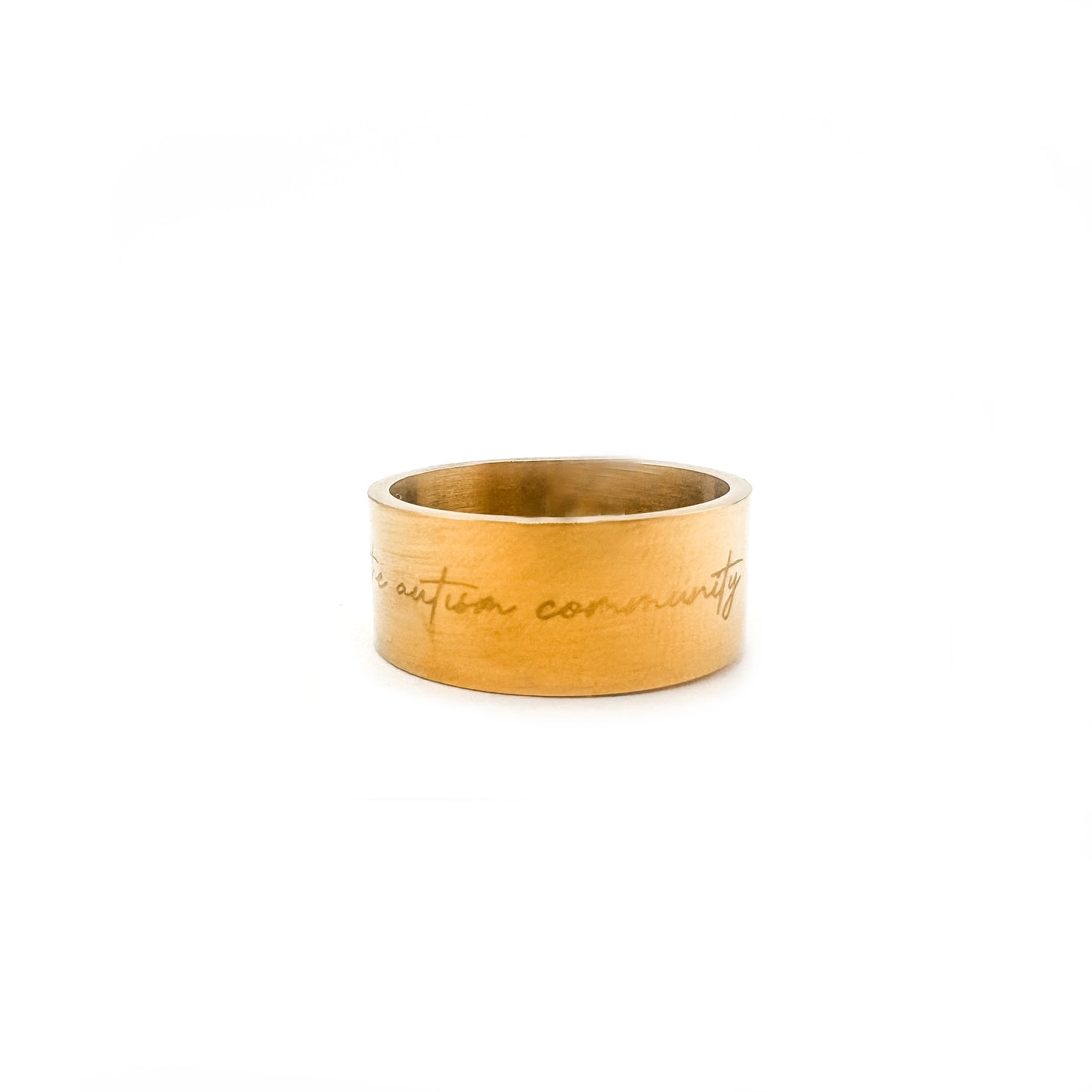 Love For The Autism Community Wide Band Ring
