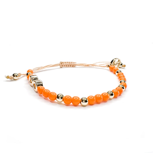 Wyatt Infinity Bracelet - Orange