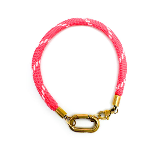 Quinn Rope Bracelet - Dark Pink