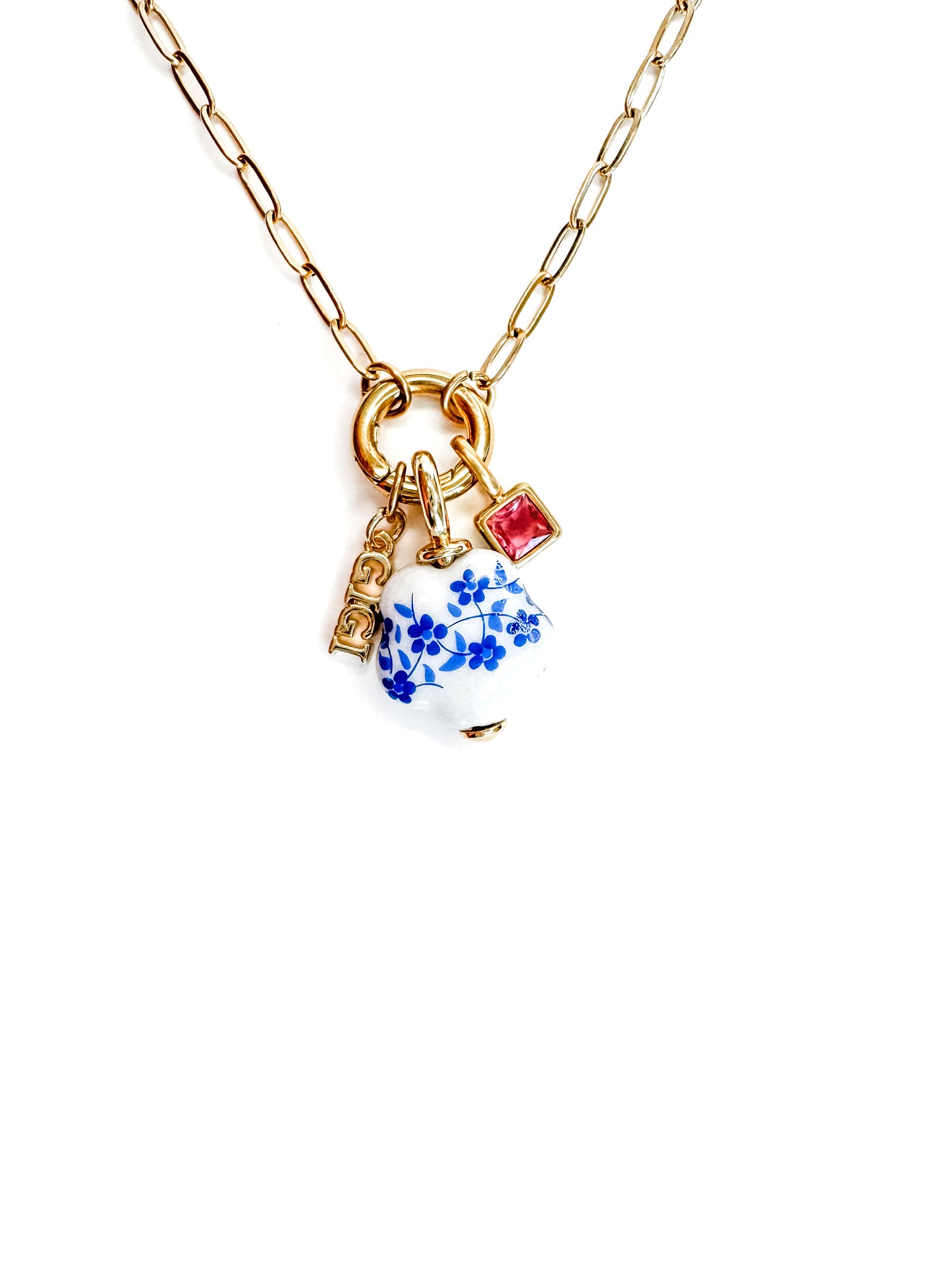 Blue Floral Charm