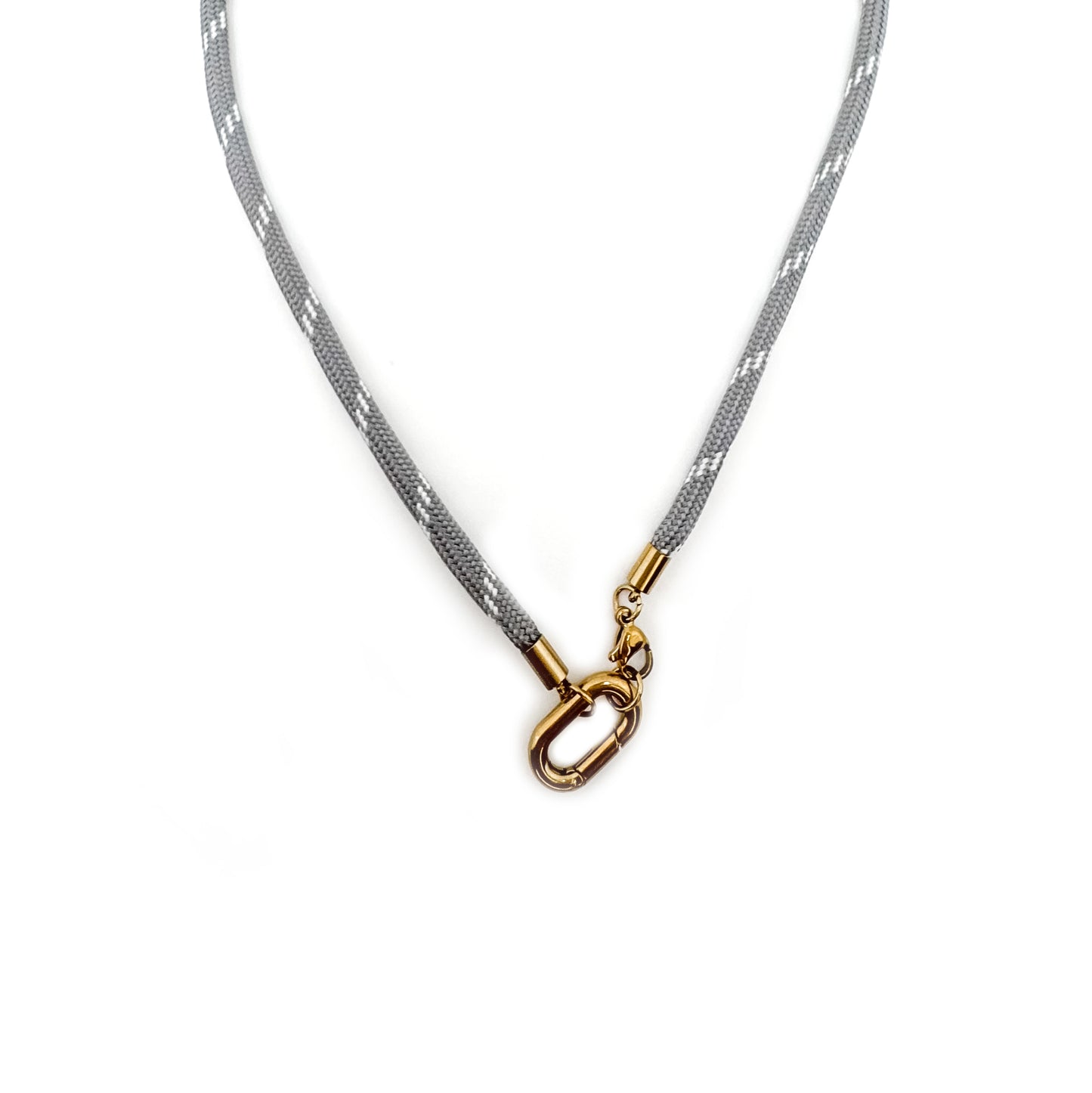 Pip Grey Rope Charm Necklace