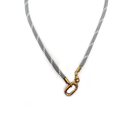 Pip Grey Rope Charm Necklace