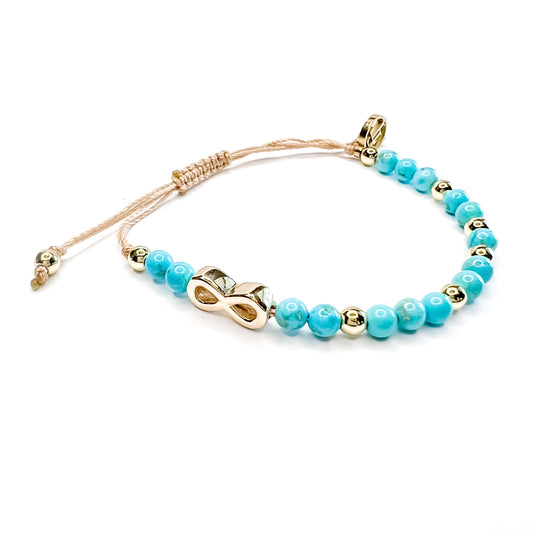Luca Infinity Bracelet - Turquoise