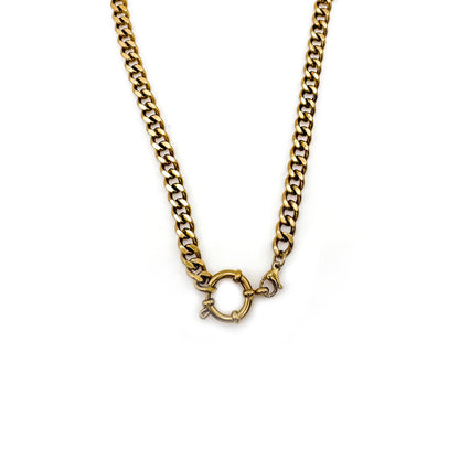 Grant Curb Link Charm Necklace