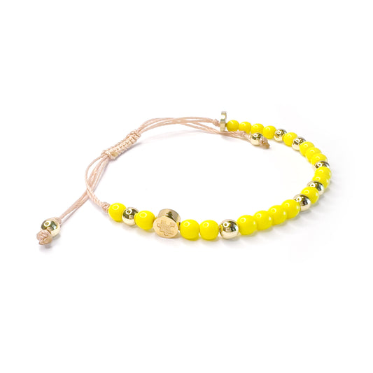 Atlas Puzzle Bracelet - Yellow